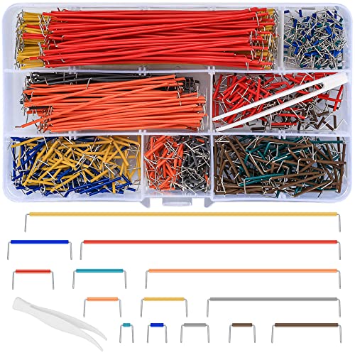840 Stück Breadboard Jumper Wire Set, Elektronik Steckbrett Steckbrücken Drahtbrücken Set, Jumper Kabel Drähte Kit Male zu Male 14 Verschiedene Längen Sortiert, mit Kunststoffclips 840 Stück Breadboard Jumper Wire Set, Elektronik Steckbrett Steckbrücken Drahtbrücken Set, Jumper Kabel Drähte Kit Male zu Male 14 Verschiedene Längen Sortiert, mit Kunststoffclips von ZHENGYYUU