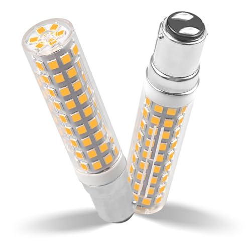 B15D LED Dimmbar 10W Ersatz für Osram Halolux Ceram 75W 100W B15D Halogenlampe, Kein Flackern, 230V, 900 Lumen, Warmweiß 3000K, 360°Abstrahlwinkel, 2er Pack B15D LED Dimmbar 10W Ersatz für Osram Halolux Ceram 75W 100W B15D Halogenlampe, Kein Flackern, 230V, 900 Lumen, Warmweiß 3000K, 360°Abstrahlwinkel, 2er Pack von ZHENMING