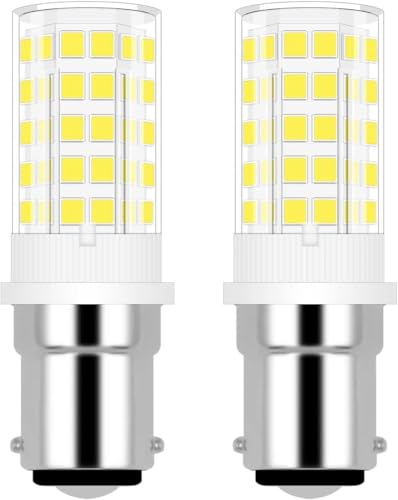 ZHENMING 4W B15 Nähmaschine Licht B15D LED Dimmbar Glühbirne 30W 35W 40W Halogen Equivalent SBC Kleine Bajonett LED Birnen 230V Kaltweiß 6000K (2er Pack) [MEHRWEG] von ZHENMING