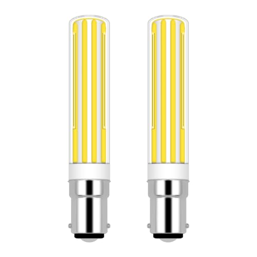 ZHENMING 8W B15D Dimmbar, AC230V 780LM Kaltweiß 6000K Ersatz für 80W Halogen, für Stehlampe, Deckenlampe, Wandlampe, 2 Stück von ZHENMING