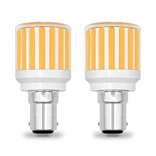 ZHENMING B15D LED 230V, 6W Warmweiß 3000K, 60W Halogenlampe Equivalent, Bajonett LED-Birnen, 600LM Nicht Dimmbar, 2er Pack von ZHENMING