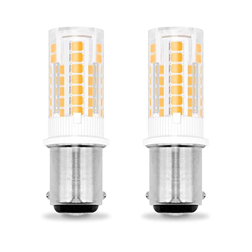 ZHENMING B15D NäHmaschinenlampe LED Dimmbar 4W 230V B15D Glühbirne 40W 50W Halogen Equivalent SBC Kleine Bajonett LED Birnen 230V Warmweiß ​3000K (2er Pack) von ZHENMING