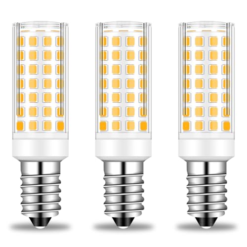 ZHENMING E14 LED 7W Warmweiss, E14 LED Leuchtmittel Ersatz 60W-75W Halogenlampe, Warmweiß 3000K LED Hohe Helligkeit LED Kleine Birne, E14 Led Birne Nicht Dimmbar, AC 220-240V, 3er Pack von ZHENMING