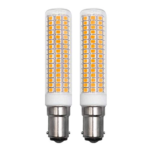 ZHENMING LED B15D 230V Warmweiß Maschinenleuchte Stehlampe 7.5W Ersatz 120W 100W 70W Halogen 1150LM 3000K Nicht Dimmbar Clear PC Leuchtmittel Glühlampen, 2er Pack [MEHRWEG] von ZHENMING