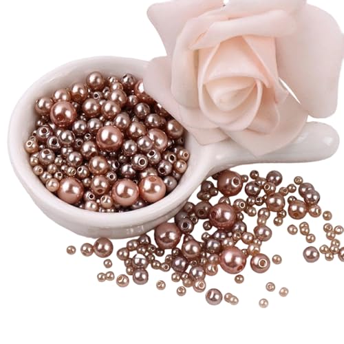 150pcs Runde Künstliche Perlen 3mm-8mm Nachahmungsperlen Für Handwerk Schmuck Machen Armbänder Halsketten Kopfstücke Nachahmungsperlen von ZHENNB