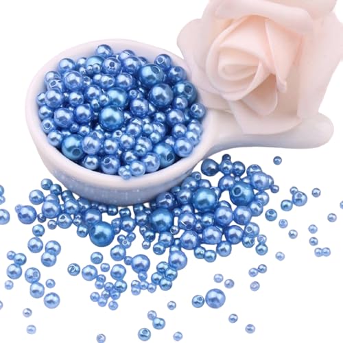 150pcs Runde Künstliche Perlen 3mm-8mm Nachahmungsperlen Für Handwerk Schmuck Machen Armbänder Halsketten Kopfstücke Nachahmungsperlen von ZHENNB