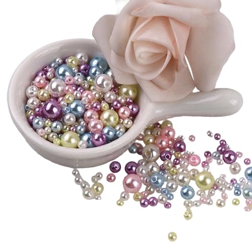 150pcs Runde Künstliche Perlen 3mm-8mm Nachahmungsperlen Für Handwerk Schmuck Machen Armbänder Halsketten Kopfstücke Nachahmungsperlen von ZHENNB