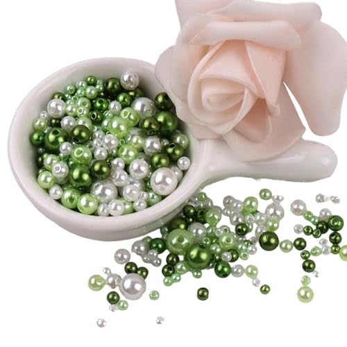150pcs Runde Künstliche Perlen 3mm-8mm Nachahmungsperlen Für Handwerk Schmuck Machen Armbänder Halsketten Kopfstücke Nachahmungsperlen von ZHENNB