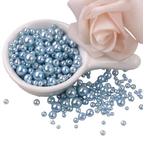 150pcs Runde Künstliche Perlen 3mm-8mm Nachahmungsperlen Für Handwerk Schmuck Machen Armbänder Halsketten Kopfstücke Nachahmungsperlen von ZHENNB