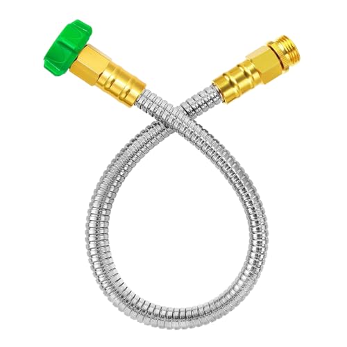 2ft Gartenschlauch 3/4 Zoll Mit Hochdruckwasserströmen Kapazität Für Außenarmaturen Und Sprinkleranschluss Edelstahlwasserschlauch von ZHENNB