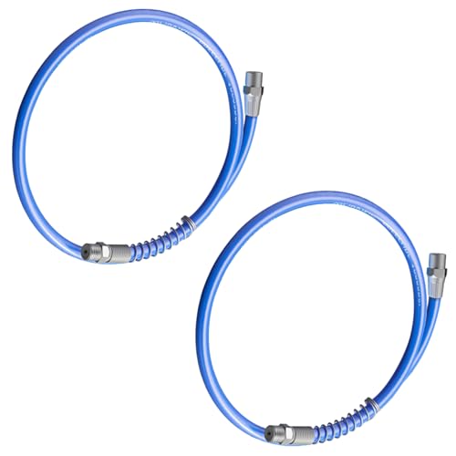 2pc Heavy Duty Fett Schlauch 10000psi Flexibler Hochdruck Mit Schnellverbindungskopplung Für Pneumatisches Werkzeug Flexibler Fettschlauch Für Harte Erreichungsbereiche von ZHENNB