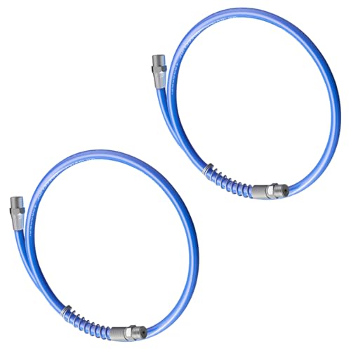 2pc Heavy Duty Fett Schlauch 10000psi Flexibler Hochdruck Mit Schnellverbindungskopplung Für Pneumatisches Werkzeug Flexibler Fettschlauch Für Harte Erreichungsbereiche von ZHENNB