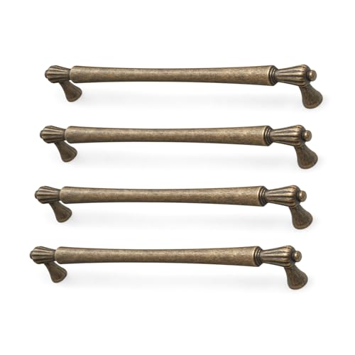 4pcs Antique Designs Küchenschrank Ziehen Sie Französische Stile Griffe Schublade Leicht Zu Bedienen Für Schrank Und Bad Eisenschublade von ZHENNB