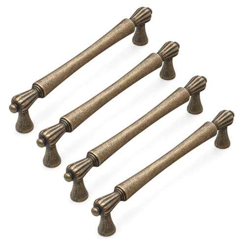 4pcs Antique Designs Küchenschrank Ziehen Sie Französische Stile Griffe Schublade Leicht Zu Bedienen Für Schrank Und Bad Eisenschublade von ZHENNB