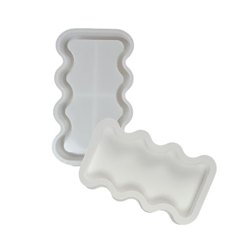 Aquas Wellen Geformte Silikonschalenform Kreatives Geschirr Schimmel Schmuckstücke Display Teller Haus Dekoration Crafting Form Wiederverwendbare Silikonformen von ZHENNB