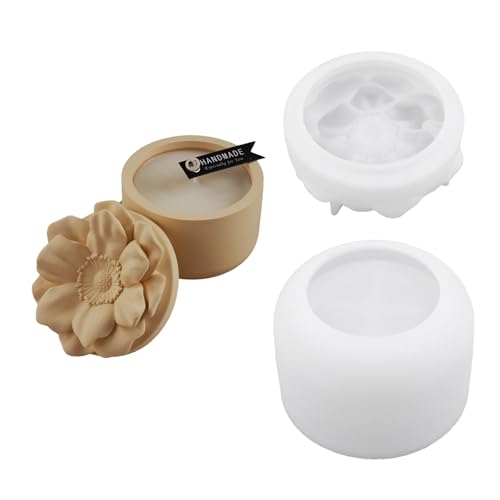Blumenharzglas Stabiler Silikonform Easy Freisetzungsgerichte Zum Handwerk Von Schmuckhaltern Und Dekorativen Tellern Blumenform von ZHENNB