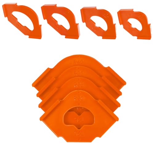 Holzbearbeitung Halb Runde Locator Router Templates Kits 4-Pieces Für Schnelle Und Einfache R Positionierung R20-R40 Radius Jigs Holzbearbeitung Jigs von ZHENNB