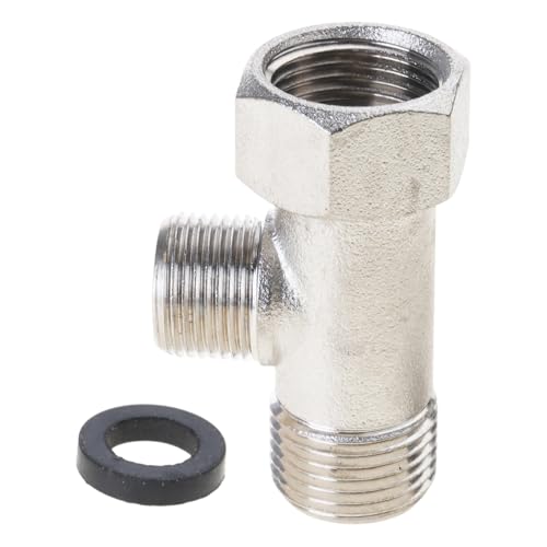 Praktische T Form Water Diverters Adapter Messing Konstruktion Bequem Für Duschkopf Bidets Campers Klempner Messinganschlüsse Mit Dichtungen von ZHENNB