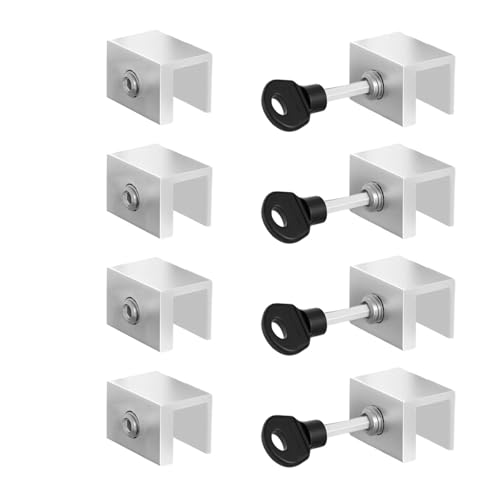 Schiebfenstersperrung Mit Taste Vertikaler Und Horizontaler Sicherheitsvereinbarungsstopper Dauerhafter Aluminium Legierungsschieber Stoppt Schärfenschloss von ZHENNB