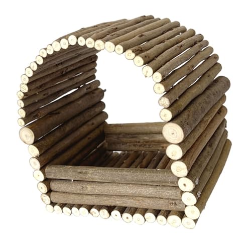 ZHENNB Wölbende Form Natürlicher Holz Vogel Nest Holzvogelhäuschen Kühlungen Für Hamster Haustier Multifunktional Papageien Eier Legen von ZHENNB