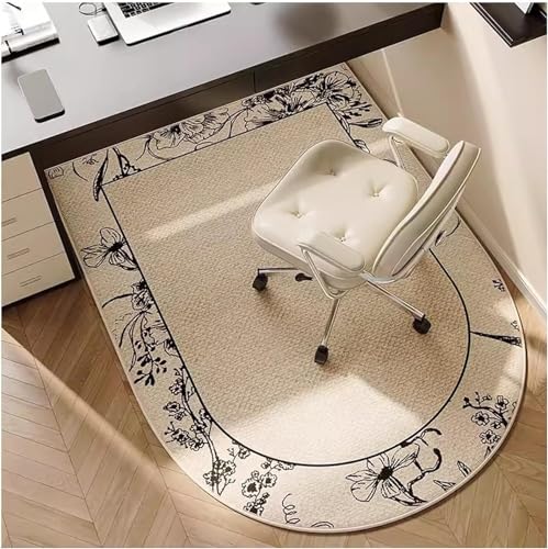 Bürostuhlmatte – rutschfeste Computerstuhlmatte for Teppichboden, Schutzmatte, Leicht Zu Reinigende Fußmatten for Hartholzböden Zu Hause(F,59.1x35.4 inch) von ZHEYDAHOU