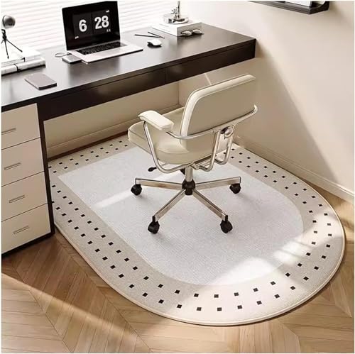 Bürostuhlmatte – rutschfeste Computerstuhlmatte for Teppichboden, Schutzmatte, Leicht Zu Reinigende Fußmatten for Hartholzböden Zu Hause(K,35.4x23.6inch) von ZHEYDAHOU