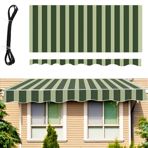 22,9 'x 11.5' 8 'x 7' 12 'x 10' 10 'x 8' Versenkbare Terrassmagnierung Ersatzstoff Im Freien Im Außenpolizei Von Sonnenschatten -baldachin -polyester -leinwand Für Fenstertür(Size:8x11ft,Color:A) von ZHFENGZHUZ