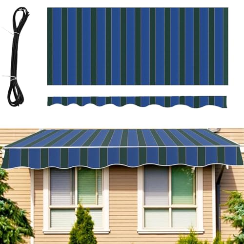 ZHFENGZHUZ Einziehbarer Patio -markisen -Schatten -Stoff -ersatz Für Werbespot 280 GSM Heavy Duty Polyester Fit 10 '11' 12 '13' 16 '16' Markis(Size:19.5x9ft,Color:A) von ZHFENGZHUZ