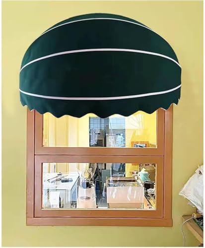ZHFENGZHUZ Kuppelstil Fenster Markennisation Canvas Dome -markise Rückfahrbare Markise Mit Verzinktes Aluminium Faltbarer Rahmen Uv Resistent Für Wohn- Und Gewerbe(Size:130cm,Color:grün) von ZHFENGZHUZ