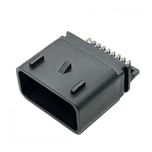 18P 2203663-6 ECU Auto Luftmassenmesser Stecker Kabelbaum Elektronischer Stecker ACC Cruise Kompatibel mit La~d R~ver F~rd 1488533-6 1488533-5(18Pin Black Male) von ZHFSWLKW