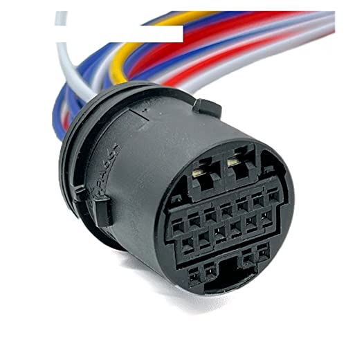 19 Pin 13158679 Autotür Verbundgröße Loch Auto Stecker Kabelbaum Elektronischer Stecker mit Kabel Kompatibel mit OPEL DJ7191-2.0-3.5-21(19P with 15cm Wire,5Pcs) von ZHFSWLKW