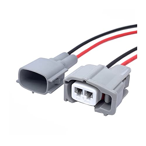 2 Pin Auto Sumitomo Fuel Injector Plug Female Male Electronic Connector Kabelbaum Kompatibel mit Toy~ta H~nda 6189-0611 90980-11875(2P Female and Male,20 Pcs) von ZHFSWLKW