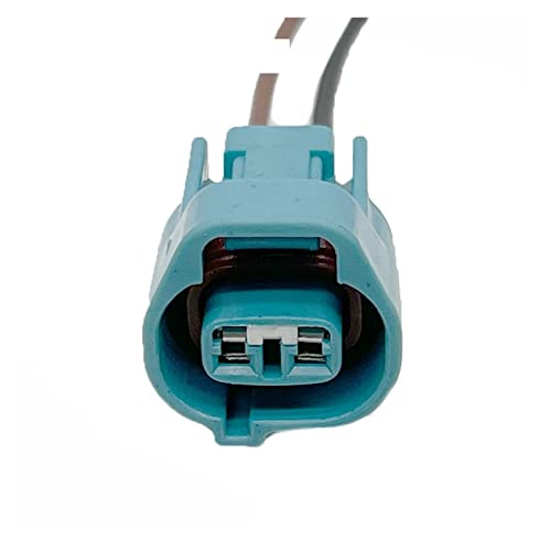 2Pin Automobil Front- und Nebelschlussleuchtenstecker Kabelbaum Buchse Elektronischer Stecker Blau Kompatibel mit 6189-0238(5Pcs with 15cm 18AWG) von ZHFSWLKW