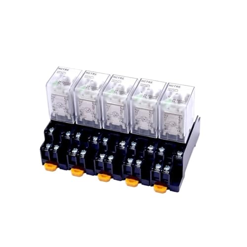 5 stücke MY2P HH52P MY2NJ 12 V 24 V DC/110 V 220 V AC spule allgemeine zweck DPDT micro mini relais mit sockel basis(AC 220) von ZHFSWLKW