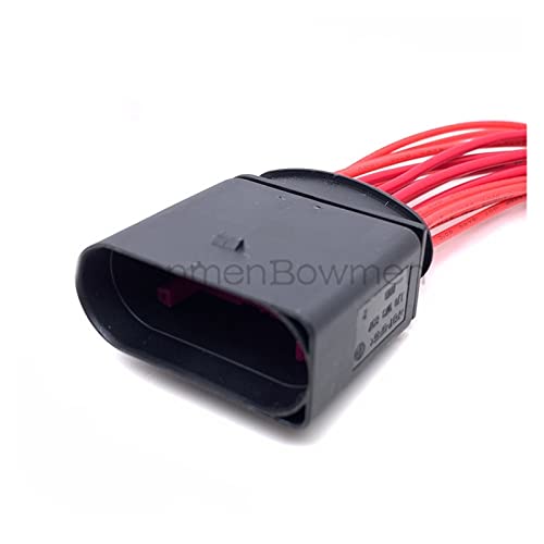 Auto 14Pin 1.5/3.5MM Xenon-Scheinwerfer Stecker Wasserdichter Lampensockel Elektronischer Stecker Kabelbaum 1J0973737(14P Male,5 Set) von ZHFSWLKW