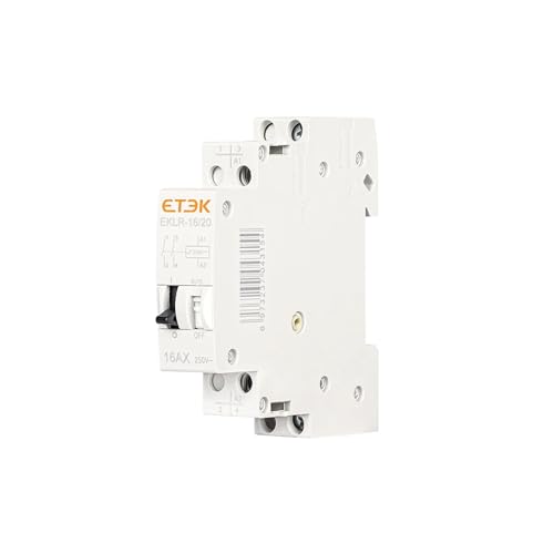 Impuls bistabiles automatisches Relais Haushaltsrelais 1P 2P 16A 1 Schließer 2 Öffner Spule 230V AC 110V DC EKLR(Eklr-1620) von ZHFSWLKW