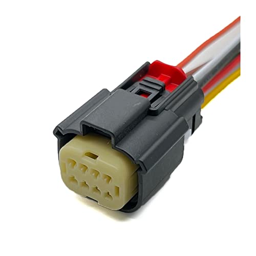 Molex 8-Pin Auto Elektrische Scheinwerfer Licht Steckdose Stecker Kabelbaum Motorstecker Kompatibel mit F~rd BUICK Che~rlet 33472-0801 33482-4801(8P Female,1 Set) von ZHFSWLKW