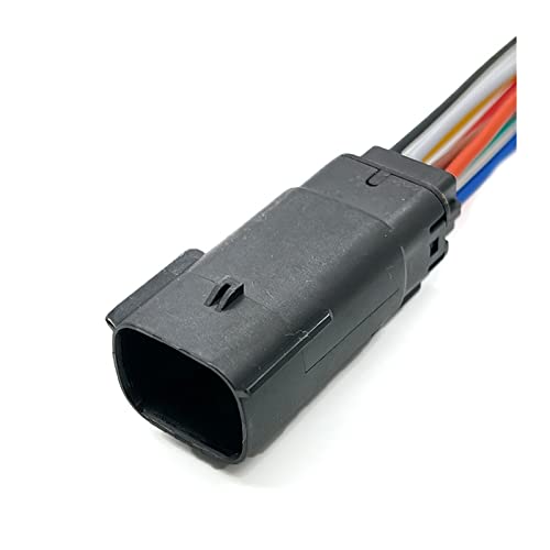 Molex 8-Pin Auto Elektrische Scheinwerfer Licht Steckdose Stecker Kabelbaum Motorstecker Kompatibel mit F~rd BUICK Che~rlet 33472-0801 33482-4801(8P Male,1 Set) von ZHFSWLKW