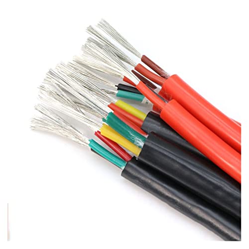 ZHFSWLKW 0,3 0,5 0,75 1 1,5 2 2,5 4 6 mm Ultra weiches Silikonkautschukkabel 2 3 4 6 Kerne isolierte flexible Kupfer -Hochtemperaturdraht(Black,SQUARE 0.75MM_6 CORES) von ZHFSWLKW