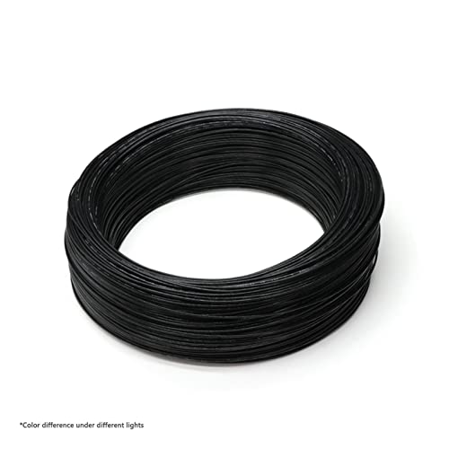 ZHFSWLKW 1// 5m 28/26/24/22/20/18/16/14/13/12 AWG U-L1332 Drahtkunststoff isoliert Hochtemperatur -Elektronenkabel 300 V kompatibel mit 3D -Drucker(Black,5 METERS_28AWG) von ZHFSWLKW