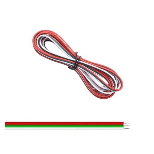 ZHFSWLKW 2/3/4/5/6Pin L Strip Draht 2 2AWG 1 0 m/20m/50 m/100 m elektrischem Kabel rotes dunkler Kabel kompatibel mit WS2812B WS2811 SK6812 5050 2835 5730(3Pin Led Wire,5m) von ZHFSWLKW