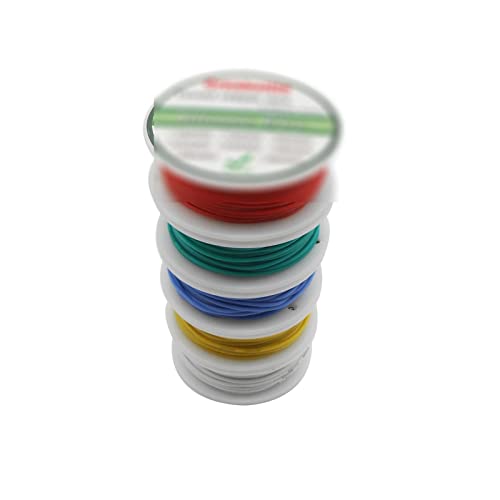 ZHFSWLKW 30/28/26/24/22/20/2011 18AWG 5 Farben Mix gestrandetes Drahtkit Flexible Silikondraht -Dose -Kupferlinie(Package 1,22 AWG) von ZHFSWLKW