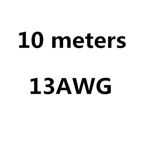 ZHFSWLKW 4 6 7 8 10 11 12 13 14 15 16 17 18 20 22 24 26 28 30 AWG Silikondraht Ultraflexible Testleitung(10 m 13 AWG,Svart) von ZHFSWLKW