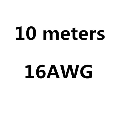 ZHFSWLKW 4 6 7 8 10 11 12 13 14 15 16 17 18 20 22 24 26 28 30 AWG Silikondraht Ultraflexible Testleitung(10 m 16 AWG,Svart) von ZHFSWLKW