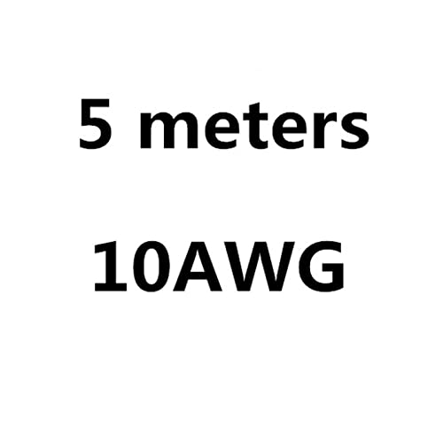 ZHFSWLKW 4 6 7 8 10 11 12 13 14 15 16 17 18 20 22 24 26 28 30 AWG Silikondraht Ultraflexible Testleitung(5 m 10 AWG,Rosso) von ZHFSWLKW