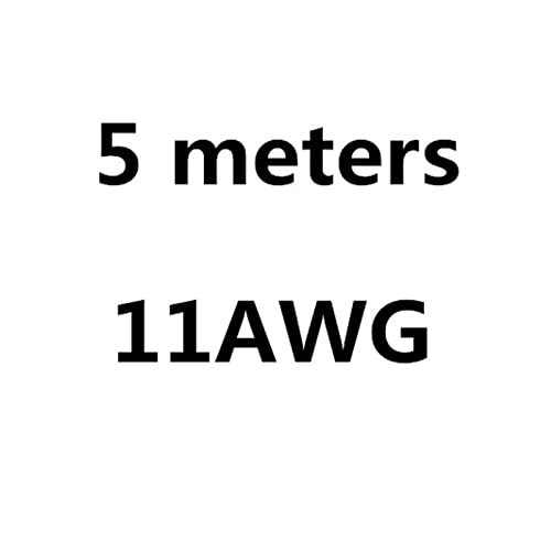 ZHFSWLKW 4 6 7 8 10 11 12 13 14 15 16 17 18 20 22 24 26 28 30 AWG Silikondraht Ultraflexible Testleitung(5 m 11 AWG,Half red half black) von ZHFSWLKW
