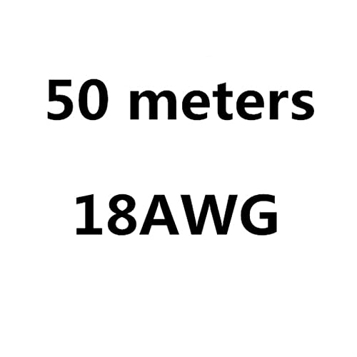 ZHFSWLKW 4 6 7 8 10 11 12 13 14 15 16 17 18 20 22 24 26 28 30 AWG Silikondraht Ultraflexible Testleitung(50 m 18 AWG,Svart) von ZHFSWLKW