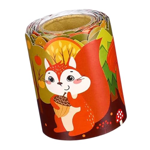 10 M Thanksgiving Border Aufkleber Fall Bulletin Board Trimmklassenzimmer Blattdekor Bulletin Board Borders Kürbisblatt Dekorative Aufkleber Grenzverkleidung von ZHGFXIN