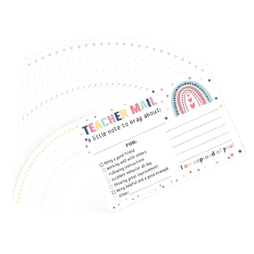 25pieces Incentive Belohnungskarten Schüler Gutes Benehmen Lehrer Notizen An Motivationale Postkarten Für Eltern Für Die Belohnung Klassenzimmer Schüler von ZHGFXIN