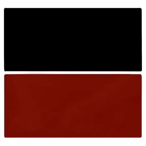 2pcs Leder Tastaturmatten Wasserresistent Mousepad Große Tastaturpads Büro Schreibtischmatte Für Game Work Office Und Home Desk Cover von ZHGFXIN